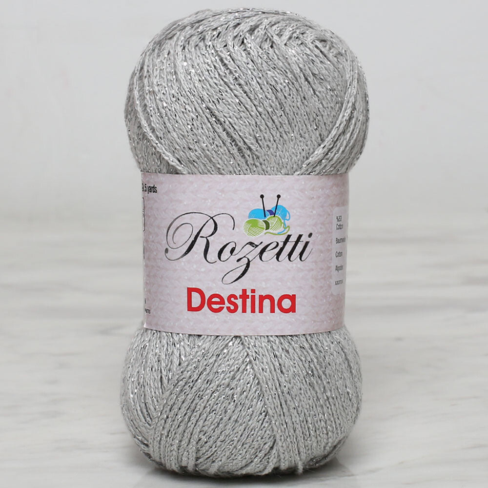 Rozetti Destina 50 gr Gri El Örgü İpi - 45024